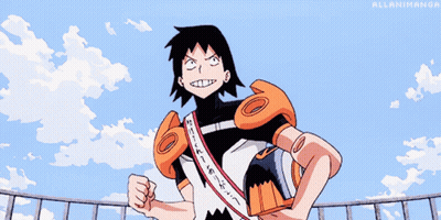 Superhero Cartoon Character With Sash GIF