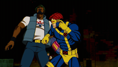Superhero Cartoon With Red Hair GIF