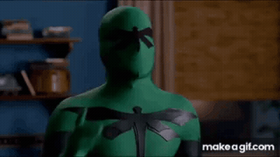 Superhero Crawling In Dirt Advertisement GIF
