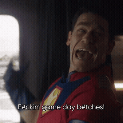 Superhero Man Saying Game Day Bitches GIF