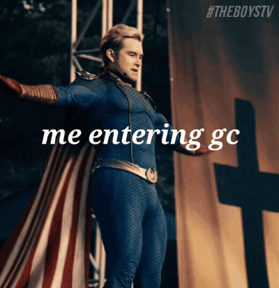 Superhero Man Saying Me Entering GC GIF