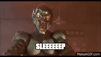 Superhero Man Saying Sleeeep GIF