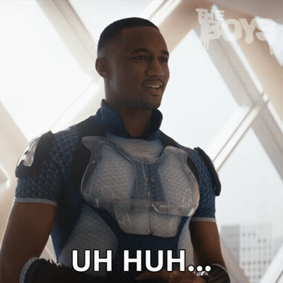 Superhero Man Saying Uh Huh GIF