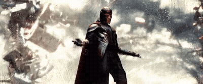 Superhero Man Standing Before Storm GIF
