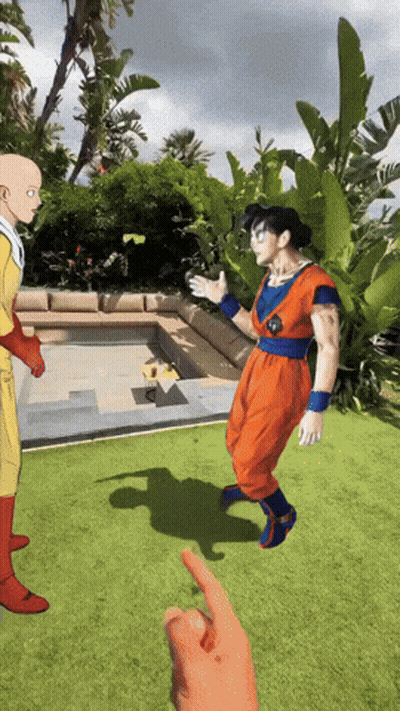 Superhero Man Standing Next To Another Man GIF