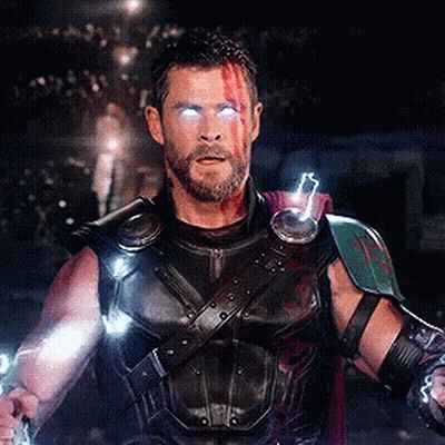 Superhero Man With Lightning Eyes GIF