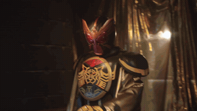 Superhero Mask With Red Eyes GIF