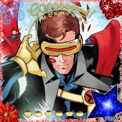 Superhero Saying Good Morning GIF