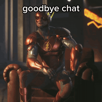Superhero Saying Goodbye Chat GIF