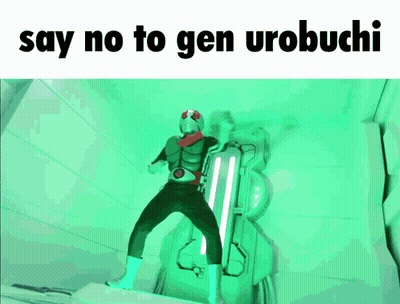 Superhero Saying No To Gen Urobuchi GIF