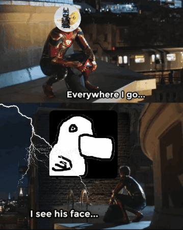 Superhero Says Everywhere I Go I See His Face GIF