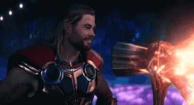 Superhero Smiling Holding Sword GIF