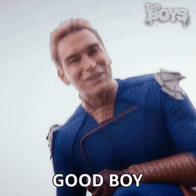 Superhero Smiling Saying Good Boy GIF