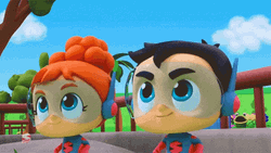 Superhero Supreme Cute Blowing Power GIF