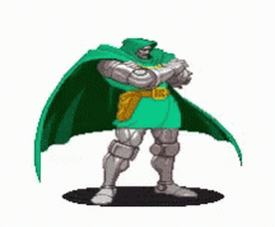 Superhero With Green Cape GIF