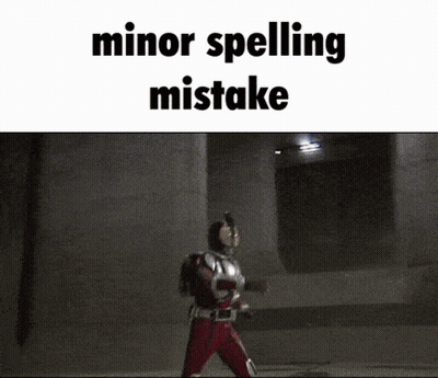 Superhero With Minor Spelling Mistake GIF