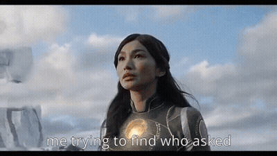 Superhero Woman Searching For Who Asked Her GIF