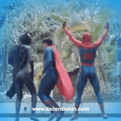 Superheroes Funny Twerk Dancing GIF