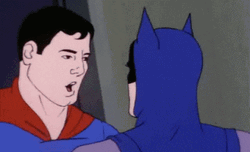 Superman And Batman Giggity GIF