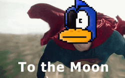 Superman Flying Duckiezdao Face Swap GIF
