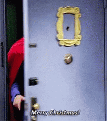 Superman Joey Tribbiani Merry Christmas Friends GIF