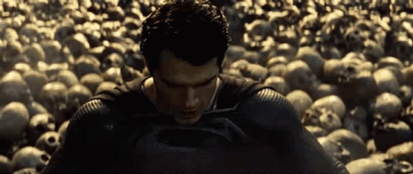 Superman Sinking On Quicksand GIF