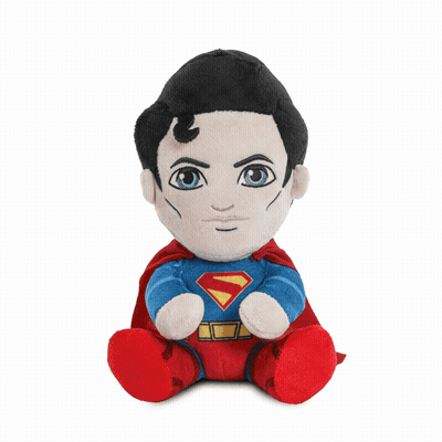 Superman Stuffed Animal Sitting GIF