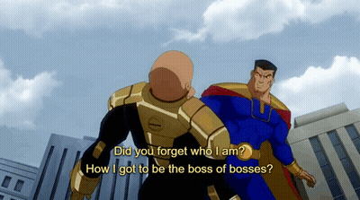 Superman Talking To Another Superhero GIF