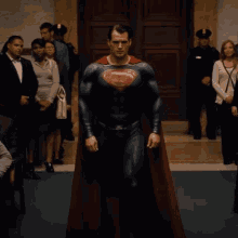 Superman Walking Into A Court