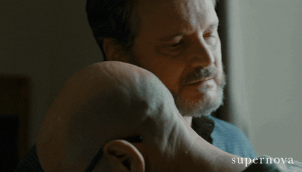 Supernova Colin Firth Stanley Tucci Hugging GIF
