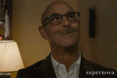 Supernova Stanley Tucci Smiling GIF