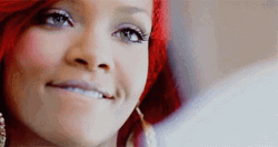 Superstar Rihanna Biting Lip GIF