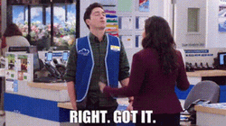 Superstore Ben Feldman Saying Right Got It GIF