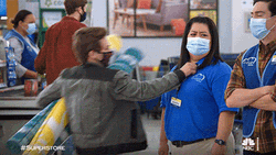 Superstore Black Friday Struggle GIF
