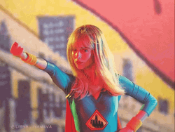 Superwoman Giving A Middle Finger GIF
