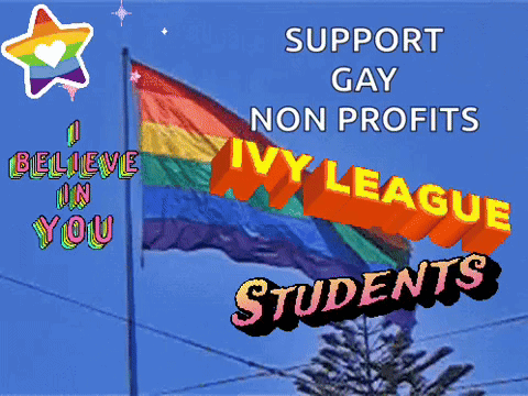 Support Gay Non Profits And Students Poster GIF