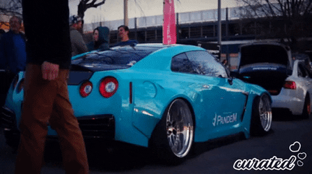 Supra Mk4 Nissan GTR Teal GIF