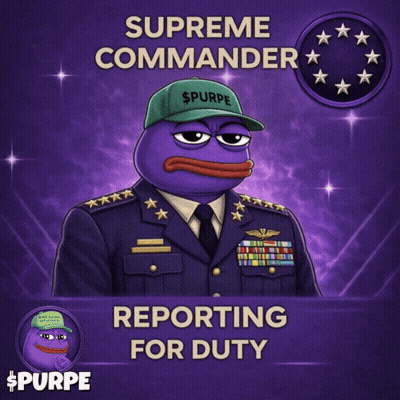Supreme Commander Reporting For Duty Purple Poster GIF