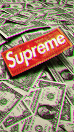 Supreme Money Glitch Effect GIF