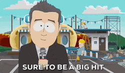 Sure Big Hit South Park Reporter GIF