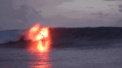 Surfing On Fire Tricks GIF