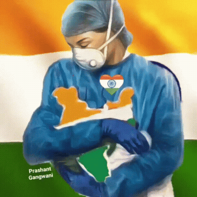 Surgeon Holding Baby Prashant Gangwani GIF