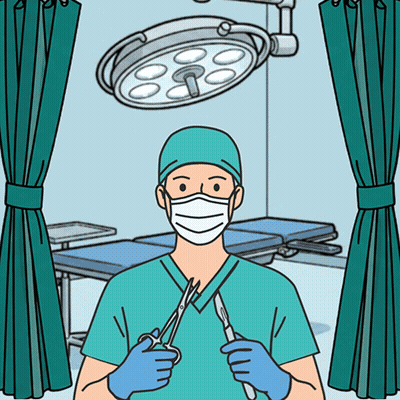 Surgeon Holding Scissors GIF