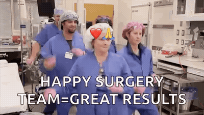 Surgeons Dancing Happy Surgery Team Great Results GIF