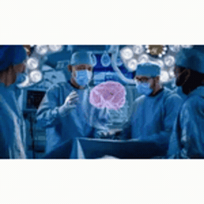 Surgeons Operating On Patient With Floating Brain GIF