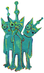 Surprise Alien Cats Animation GIF