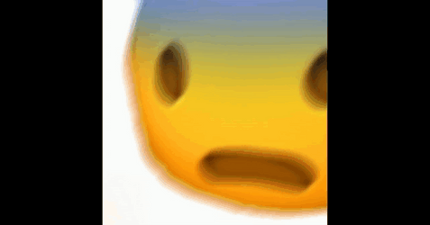 Surprise Emoji Blue Headed Meme GIF