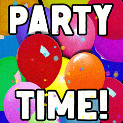 Surprise Funny Holiday Balloon Party GIF