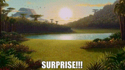Surprise Lion Madagascar GIF