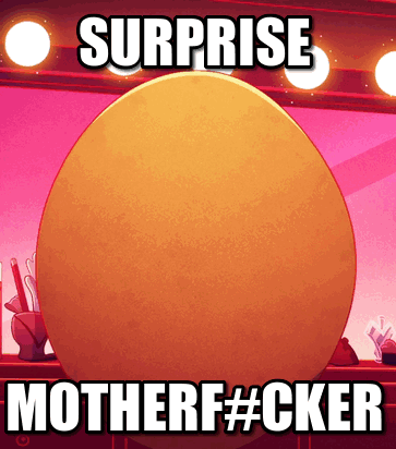 Surprise Motherfucker Meme With Orange Egg GIF